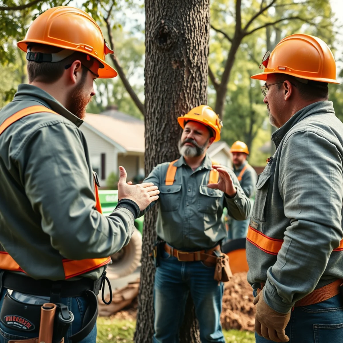 Hayworth Tree Service crew performing arborist consulting & tree risk assessment in Mid-Michigan