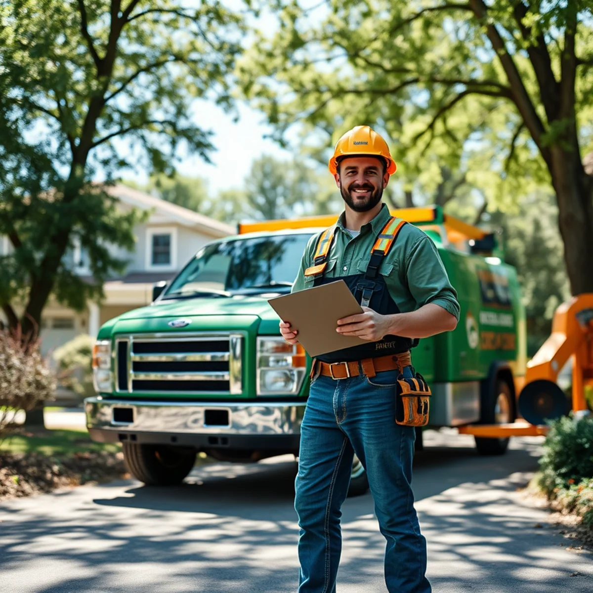 Hayworth Tree Service crew ready to provide a free tree service estimate in Michigan