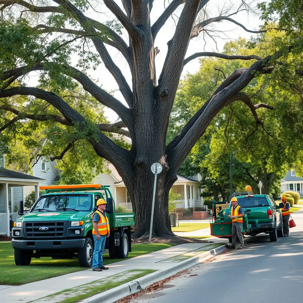 Homeowner reviewing local tree removal rules before a job in Mid-Michigan